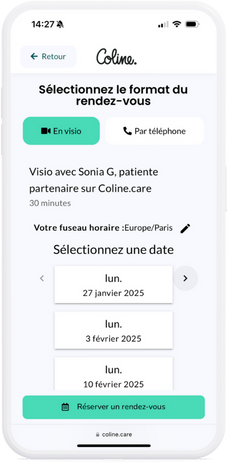 Plateforme Coline.care - Téléphone 4